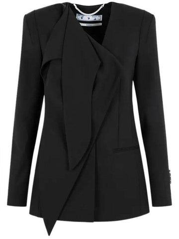 women's single jacket black - OFF WHITE - BALAAN 1