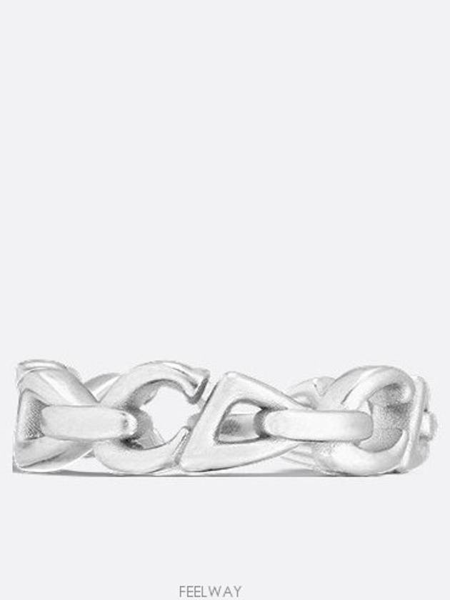 CD30 Chain Link Ring Silver - DIOR - BALAAN 2