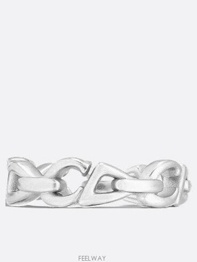 CD30 Chain Link Ring Silver - DIOR - BALAAN 2