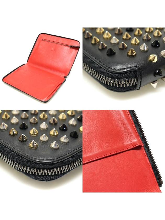 3135043 Black Calfskin Spike iPad CRIS Clutch - CHRISTIAN LOUBOUTIN - BALAAN 6