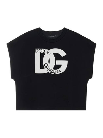 DG Logo Short Sleeve T-Shirt Black - DOLCE&GABBANA - BALAAN 1