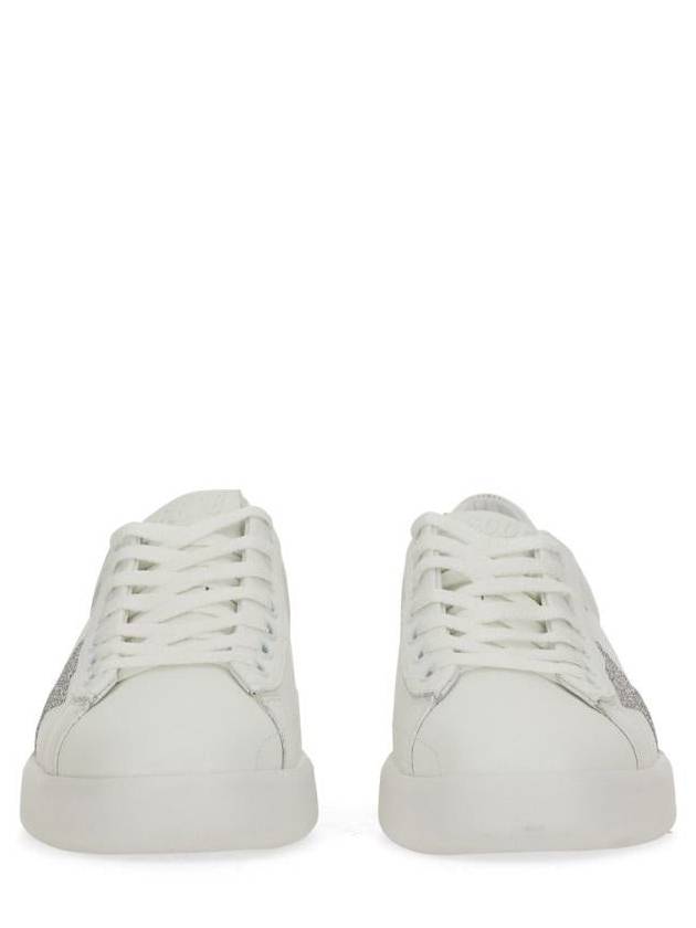 Pure Star Glitter Silver Low Top Sneakers White - GOLDEN GOOSE - BALAAN 8