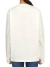 Logo Print Long Sleeve T Shirt White - JIL SANDER - BALAAN 5