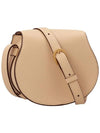 Marcie Saddle Small Grained Leather Cross Bag Beige - CHLOE - BALAAN 4