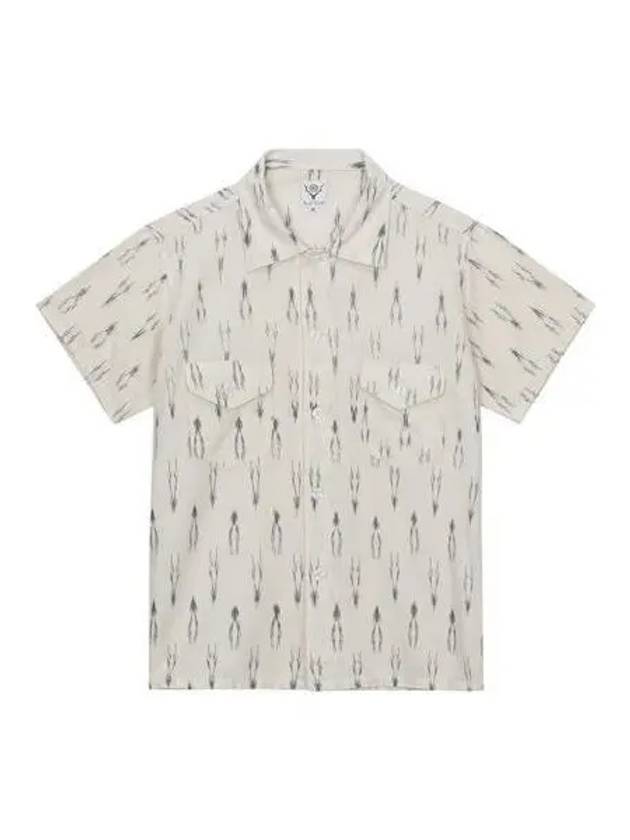 South2 West8 Shirt Southwest Smokey Short Sleeve Cream - SOUTH2 WEST8 - BALAAN 1