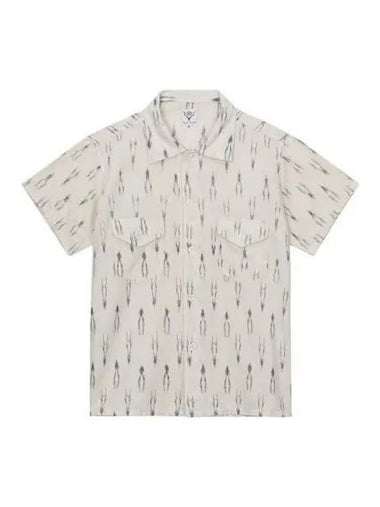 South2 West8 Shirt Southwest Smokey Short Sleeve Cream - SOUTH2 WEST8 - BALAAN 1