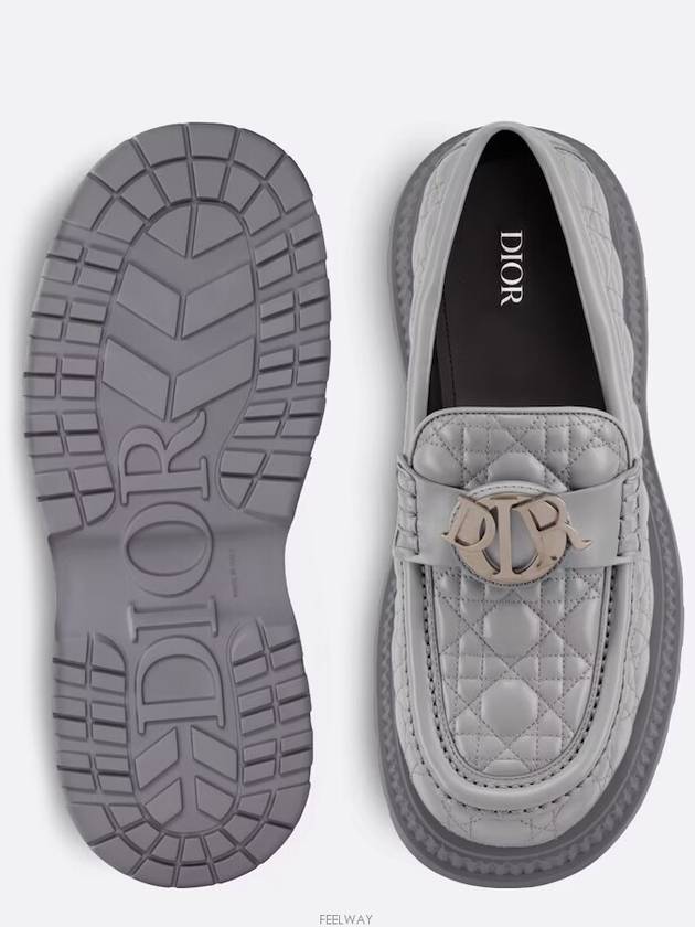 Buffalo Leather Loafers Grey - DIOR - BALAAN 5