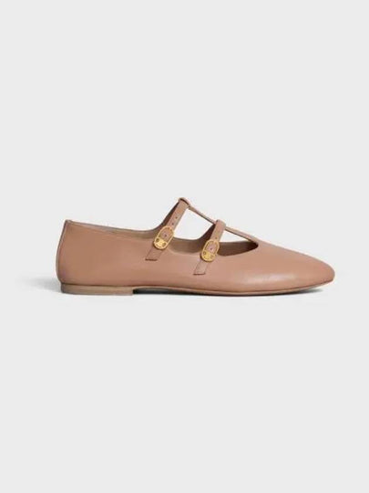 Les Double Strap Lambskin Ballerinas Pink - CELINE - BALAAN 2