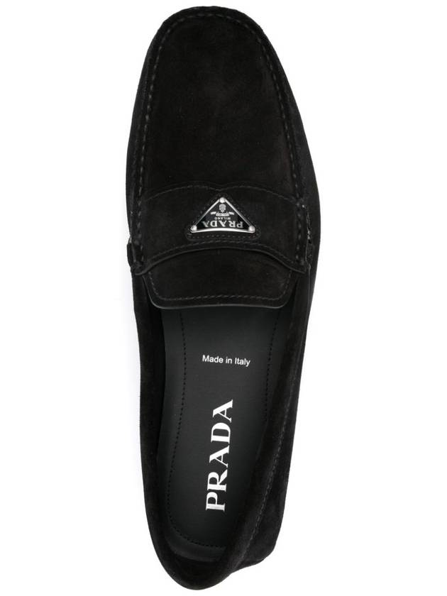 suede driving shoes black - PRADA - BALAAN 5