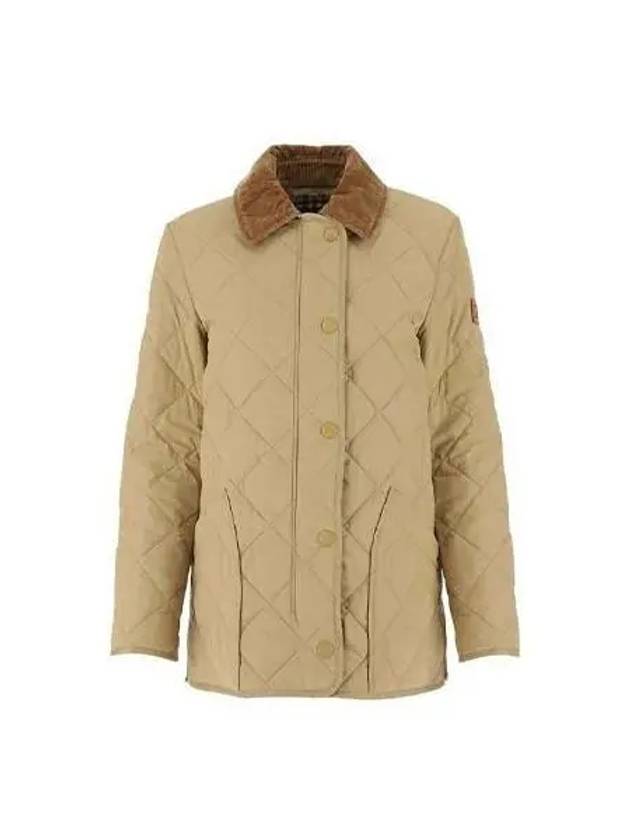 Jacket Women Diamond Quilted Beige - BURBERRY - BALAAN 1