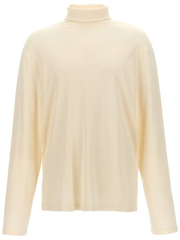 Cotton Long Sleeve Turtleneck Cream - LEMAIRE - BALAAN 2