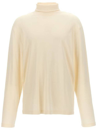 Cotton Long Sleeve Turtleneck Cream - LEMAIRE - BALAAN 2