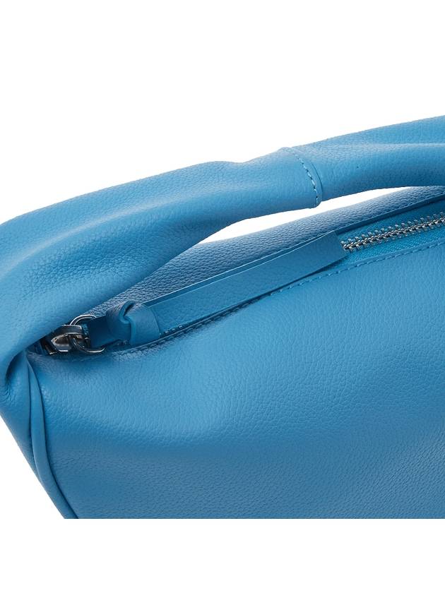 Baby Kush Small Grain Shoulder Bag Blue - BY FAR - BALAAN 9