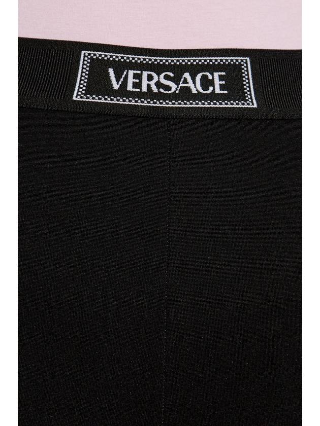 Versace Leggings With Logo, Women's, Black - VERSACE - BALAAN 5