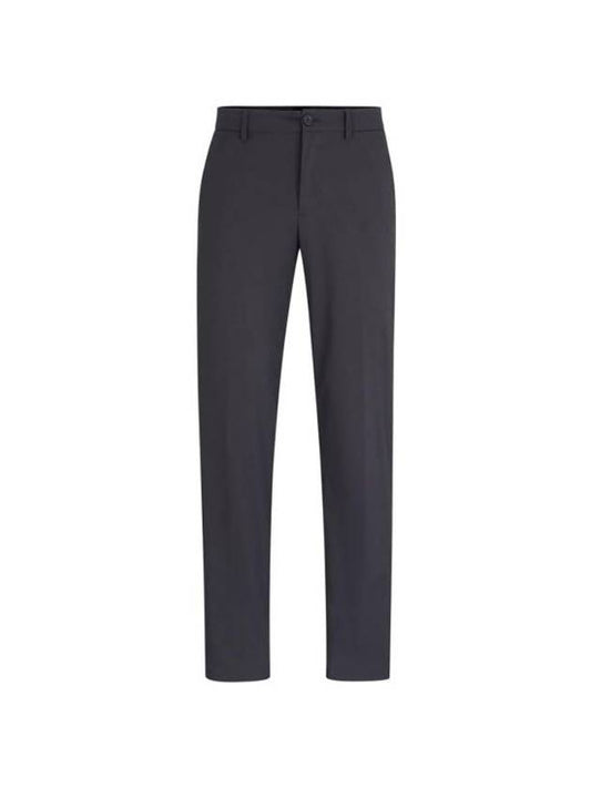 Hidden Drawcord Tapered Regular Fit Straight Pants Dark Grey - HUGO BOSS - BALAAN 1