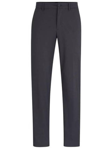 Hidden Drawcord Tapered Regular Fit Straight Pants Dark Grey - HUGO BOSS - BALAAN 1