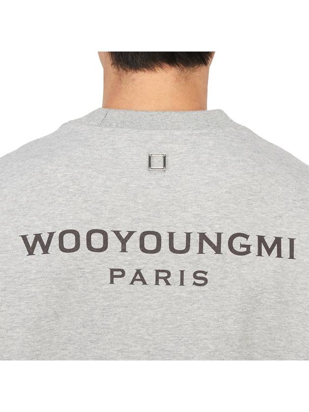 Back Logo Sweatshirt Grey - WOOYOUNGMI - BALAAN 7