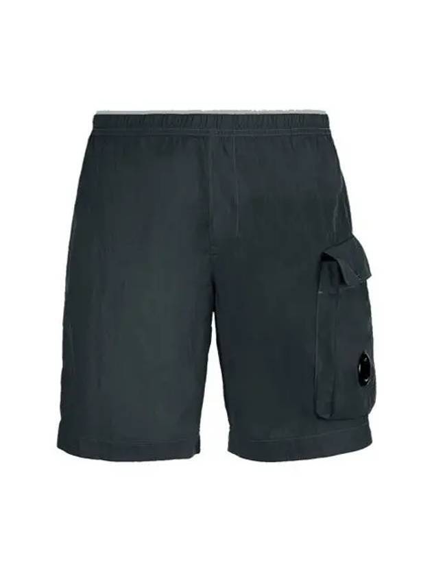 Men's Lens Wappen Chrome Beach Shorts Dark Grey - CP COMPANY - BALAAN 1