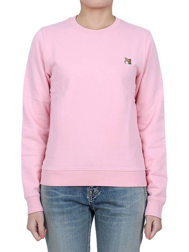 Fox Head Patch Regular Sweatshirt Pink - MAISON KITSUNE - BALAAN 3