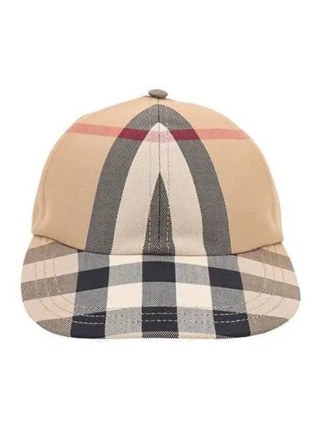 Hat Giant Check William Baseball Cap Beige - BURBERRY - BALAAN 1