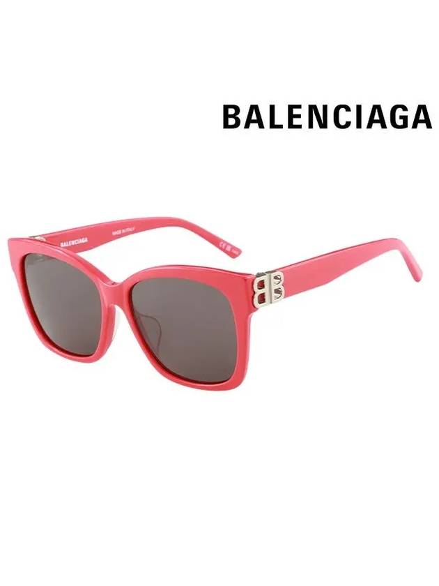 BB Temple Cat Eyes Sunglasses Red Silver - BALENCIAGA - BALAAN 3