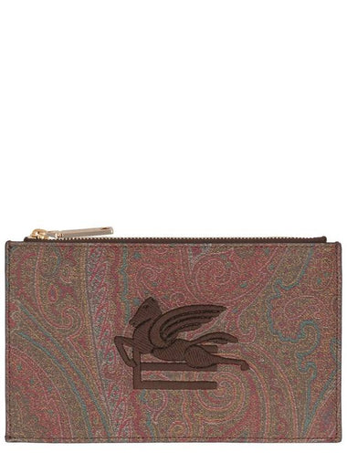 Etro Logo Print Flat Pouch - ETRO - BALAAN 1