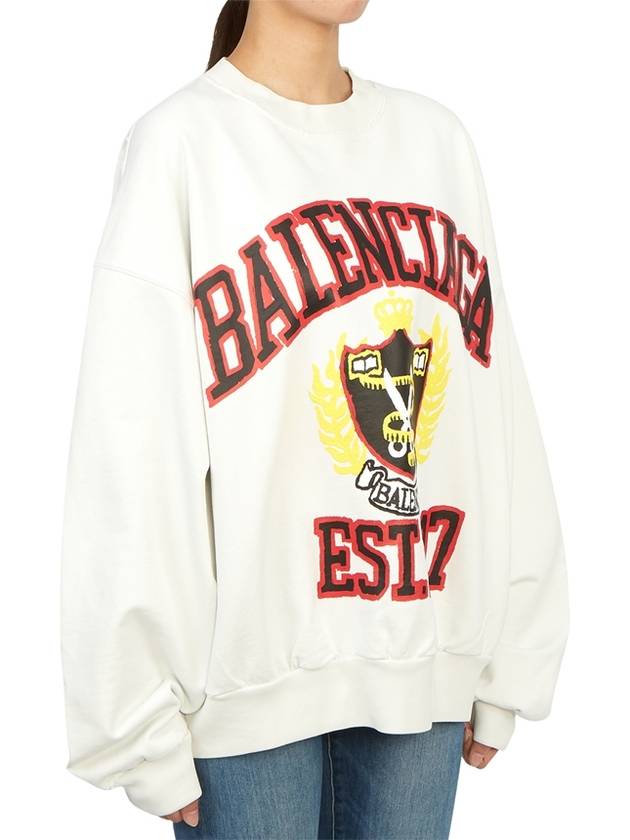 Graphic Printing Sweatshirt White - BALENCIAGA - BALAAN 4