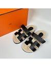 Chypre Calfskin Woolskin Sandals Noir - HERMES - BALAAN 2