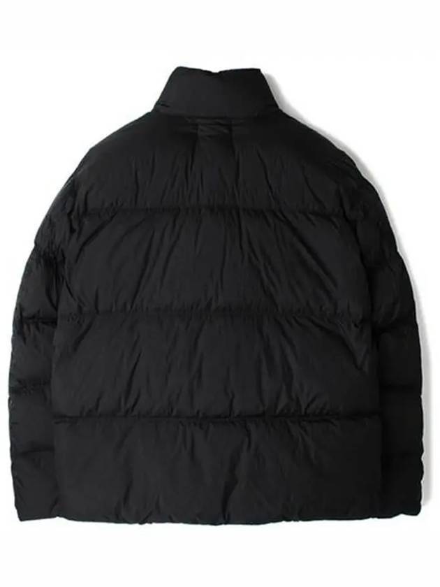 Garment Dyed Crinkle Reps Down Padding Black - STONE ISLAND - BALAAN 3