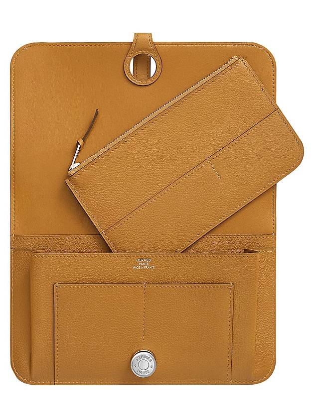 Dogon Duo Long Wallet Caramel - HERMES - BALAAN 3