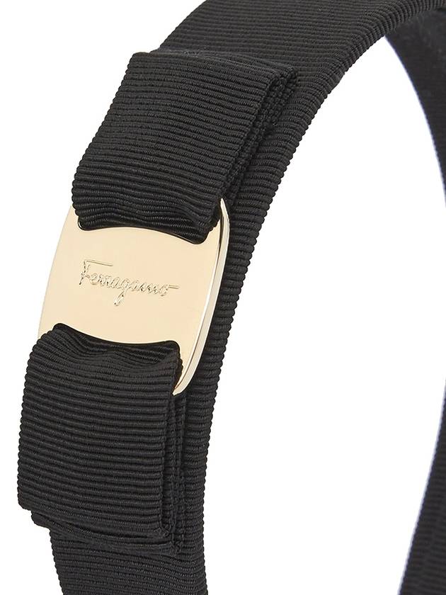 Vara Bow Hairband Black - SALVATORE FERRAGAMO - BALAAN 6