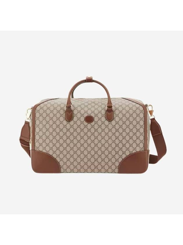 Interlocking G Supreme Canvas Large Duffel Bag Beige - GUCCI - BALAAN 1