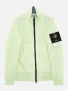 Garment Dyed Crinkle Reps Nylon Zip-up Jacket Lime - STONE ISLAND - BALAAN 3