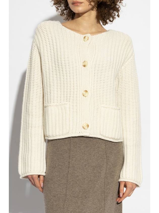 Lisa Yang Cashmere Cardigan Suzie, Women's, Cream - LISA YANG - BALAAN 3