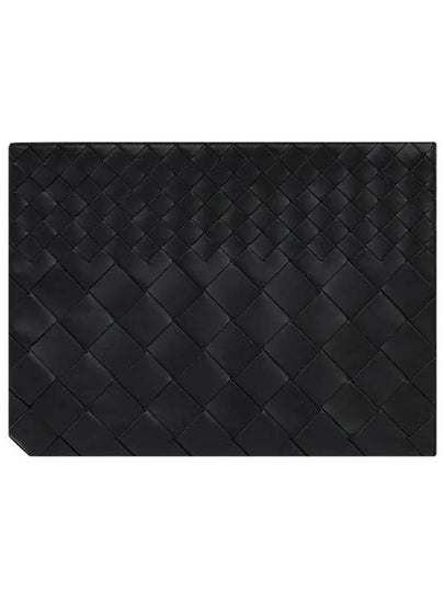 Intrecciato Clutch Bag Black - BOTTEGA VENETA - BALAAN 2