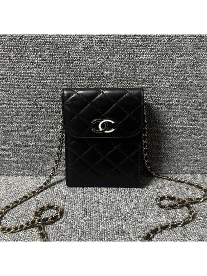 COCO logo lambskin chain cross bag - CHANEL - BALAAN 2