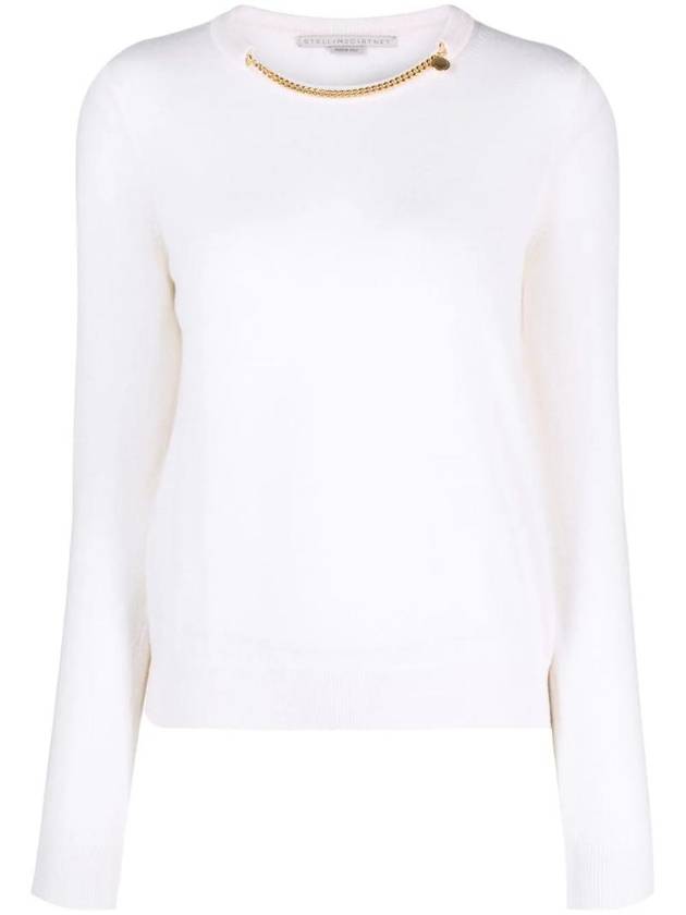 chain link crew neck sweater 6K05273S2432 - STELLA MCCARTNEY - BALAAN 1