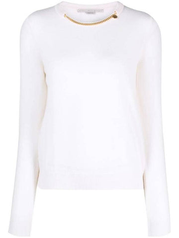 chain link crew neck sweater 6K05273S2432 - STELLA MCCARTNEY - BALAAN 1