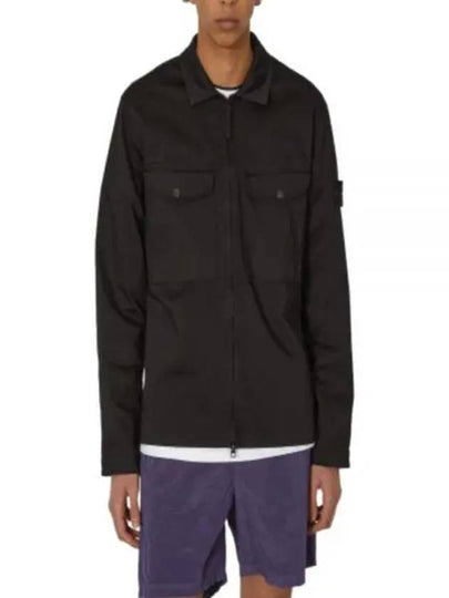 Two-pocket Overshirt Zip-up Jacket Black - STONE ISLAND - BALAAN 2