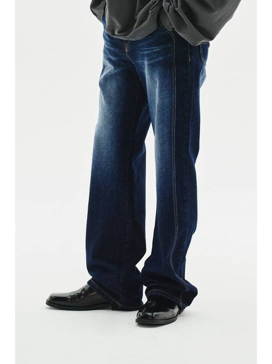 SIDE LINE BRUSHED PANTS DEEP BLUE - DEMADEN - BALAAN 2