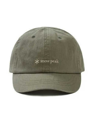 Cland Short Brim Ball Cap S24FUDBC31 Olive - SNOW PEAK - BALAAN 1