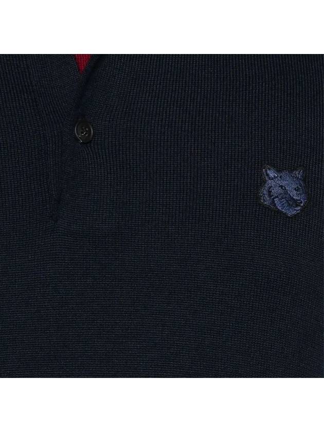 Maison Kitsune Bold Fox Head Patch Men s Wool Polo Knit MM00211 P476 - POLO RALPH LAUREN - BALAAN 4