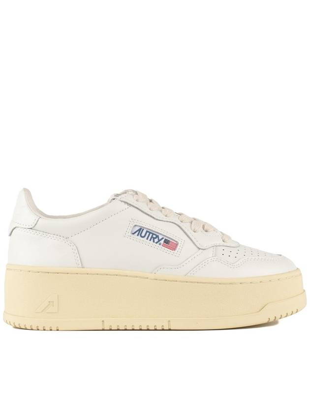 Autry White Leather Medalist Platform Sneakers - AUTRY - BALAAN 1