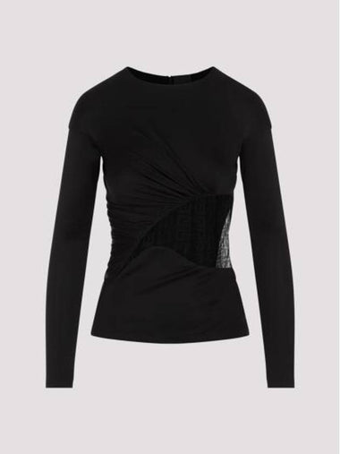 long sleeve t-shirt BW617F311B 001 BLACK - GIVENCHY - BALAAN 1