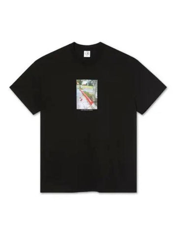 POLAR Red Curve Short Sleeve T Shirt Black - POLAR SKATE CO. - BALAAN 1