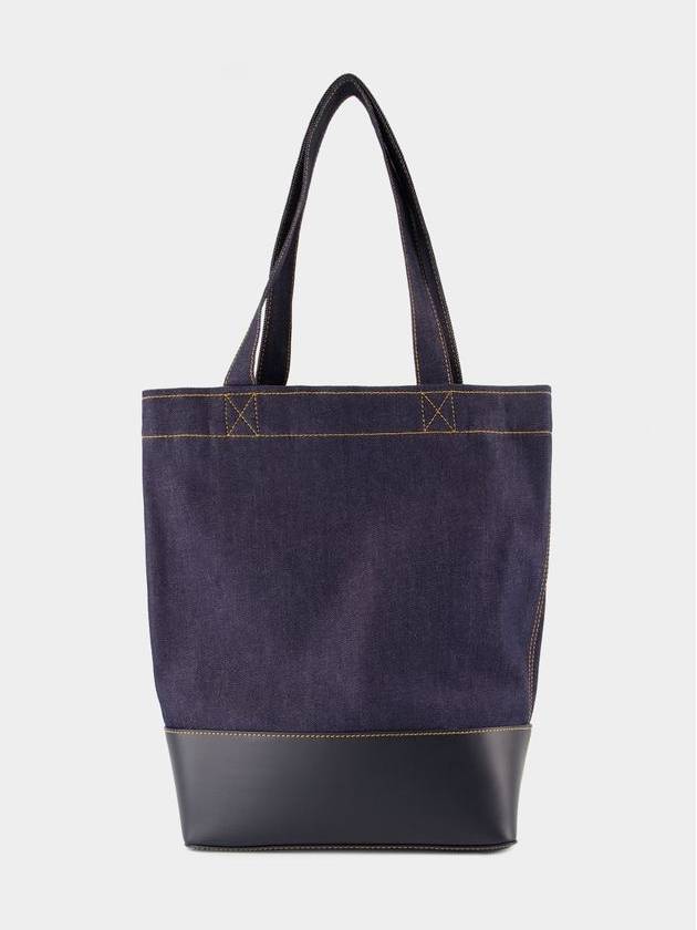 Logo Denim Axelle Tote Bag Navy - A.P.C. - BALAAN 4