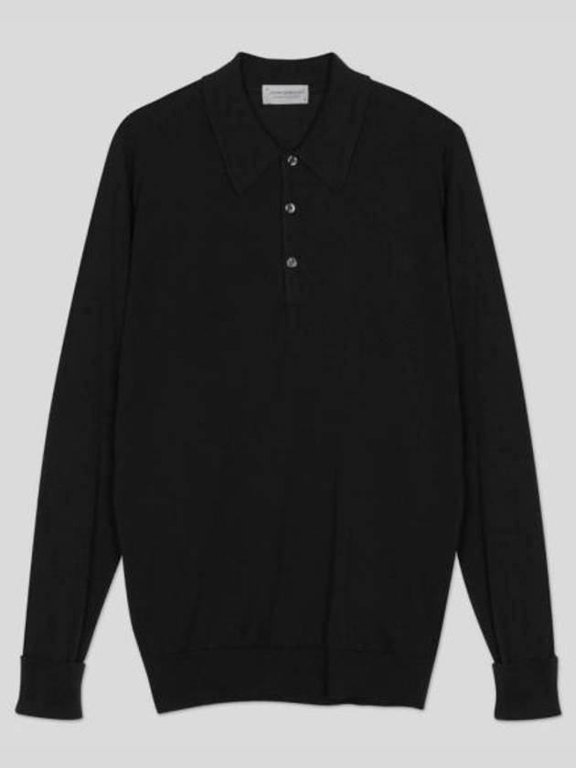 Polo T Shirt FINCHLEYBLACK Black - JOHN SMEDLEY - BALAAN 1