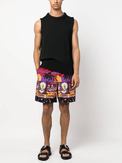 Pleasures Shorts Bordeaux - PLEASURES - BALAAN 2