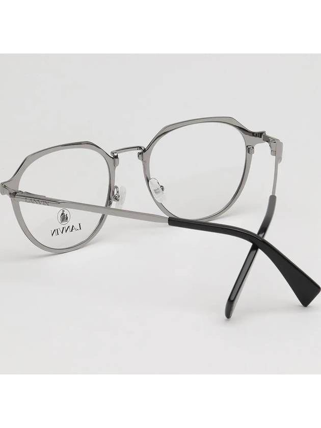 Glasses Frame LNV2113 001 Metal Round Men Women Fashion - LANVIN - BALAAN 4