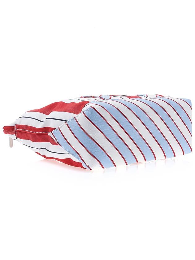 Wash Striped Small Tool Canvas Tote Bag Red - THOM BROWNE - BALAAN 6